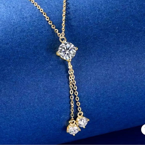 New Gra Certified Moissanite Diamond Necklace, 1 Ctw